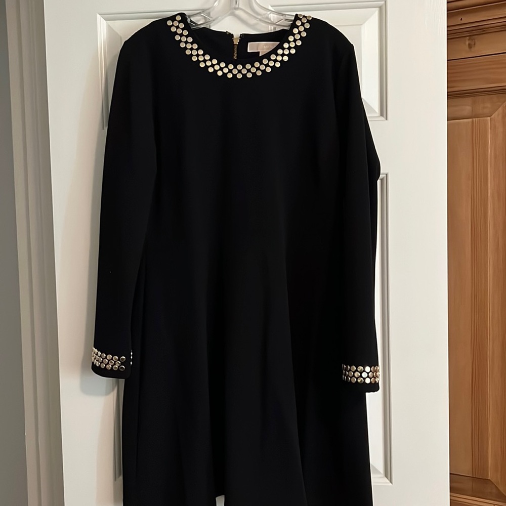 Michal Kors black fit and flare dress